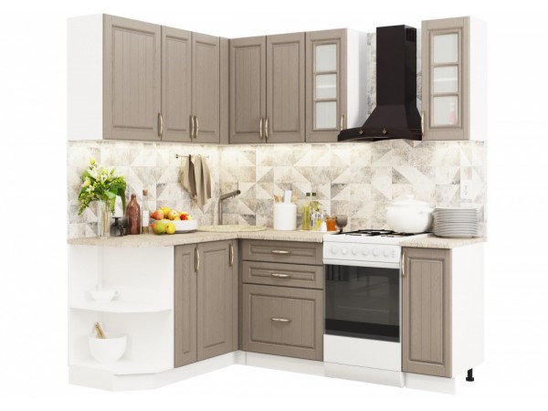 Кухня Лондон 1,5х2,0 м дуб графит Кухня Лондон 1,5х2,0 м дуб графит
