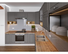 Кухня Вариант фасада Капри Липа пепел