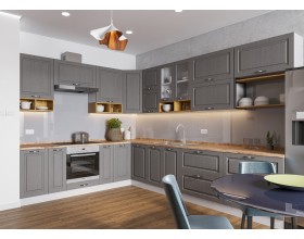 Кухня Вариант фасада Капри Липа пепел