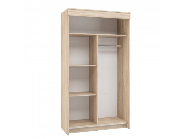 Шкаф-купе Бассо 1,0 м Дуб сонома/Белый гладкий
