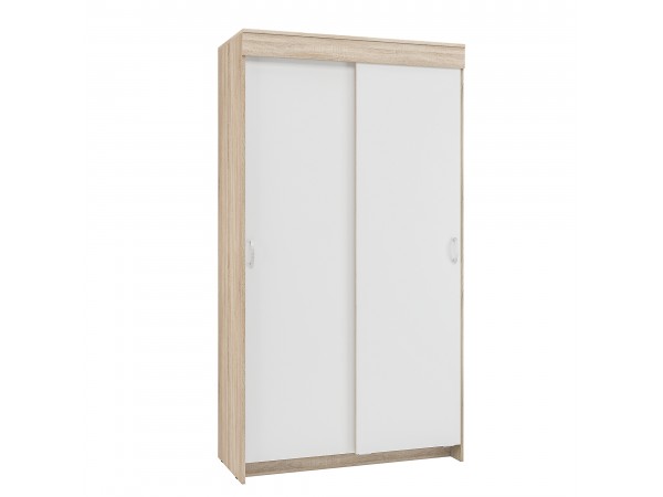 Шкаф-купе Бассо 1,0 м Дуб сонома/Белый гладкий