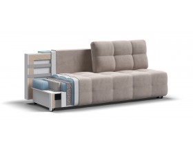 Денди Мини диван Велюр Монолит латте