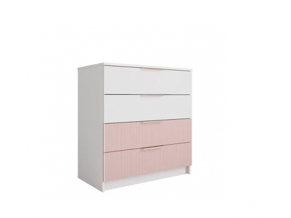 Комод 800 МС Лавис КМД 800.1 Белый софт/Роза