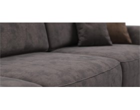 Кинг Макс диван Велюр Алькантара серый