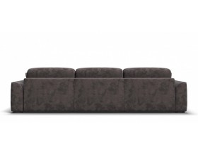 Кинг Макс диван Велюр Алькантара серый