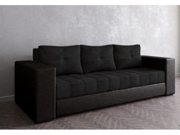 Диван Константин черный вельвет
