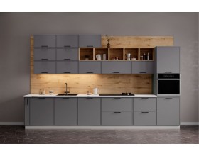 Модульная кухня Марта графит скин 4,0 м