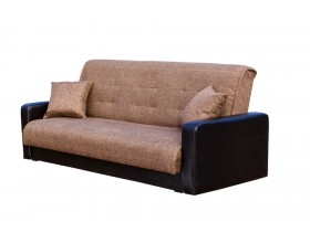 Диван Лондон рогожка коричневая (комби)
