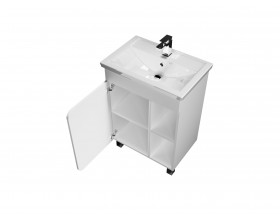 Тумба Nuvo 60Н 1д. Белый глянец