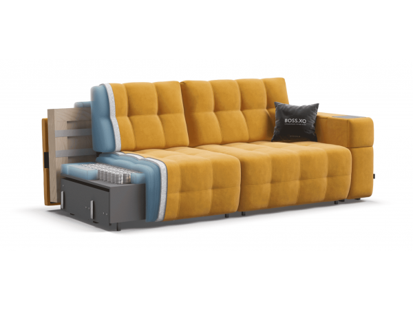 Диван BOSS.XO велюр Monolit маст / WOOD Rock
