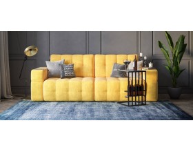 Босс ХО диван Велюр Монолит желтый