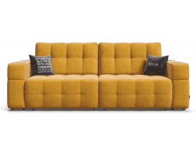 Босс ХО диван Велюр Монолит желтый