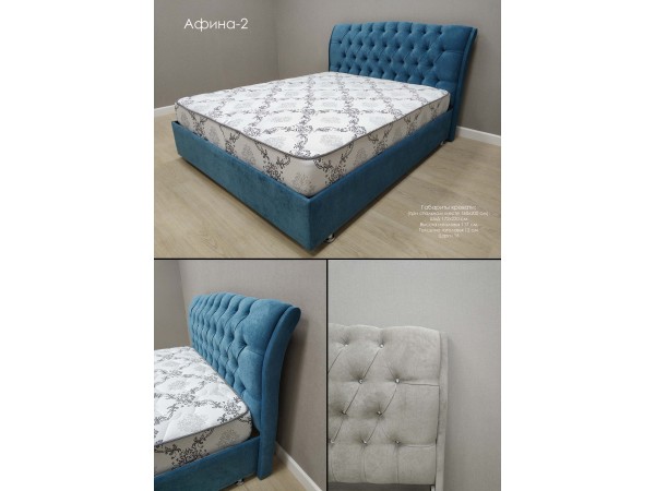 Кровать Афина 2 velvet lux 22