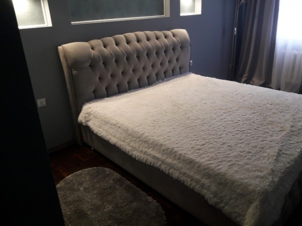 Кровать Афина 2 velvet lux 22