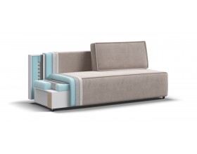 Норд Мини диван Велюр Монолит латте