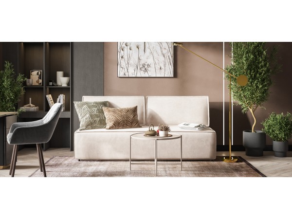Диван NORD mini велюр Monolit латте