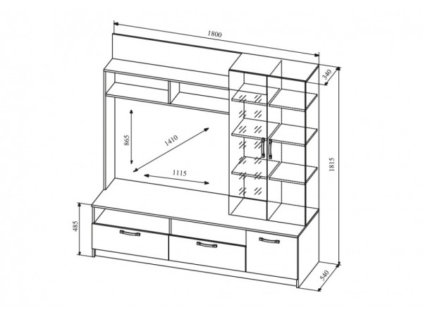 Гостиная Софи №3 СЦС 1800.1 Гостиная Софи №3 СЦС 1800.1