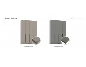 Босс Стандарт 180*240 шкаф -4Д Кашемир серый