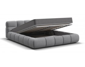 Босс Дрим Кровать+ПМ 160*200 Велюр Монолит сталь