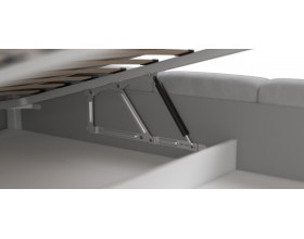 Босс Дрим Кровать+ПМ 160*200 Велюр Монолит сталь