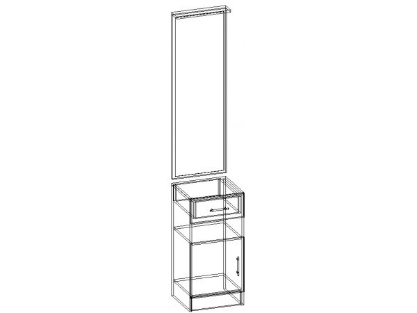 Зеркало с тумбой ПЛ-1