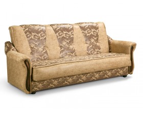 10/6490 Уценка! Диван книжка Кензо бежево-коричневый 140 ПБ В34