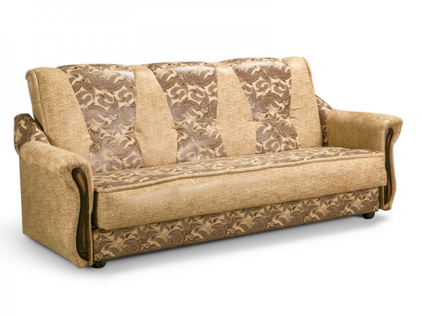 10/6490 Уценка! Диван книжка Кензо бежево-коричневый 140 ПБ В34