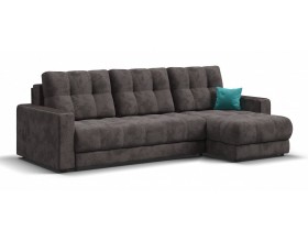 Угловой диван BOSS 3.0 Classic XL велюр Alkantara серый