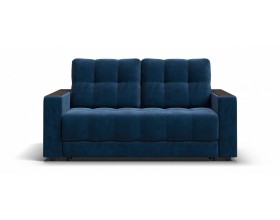 Босс двухместный диван Велюр Монолит синий