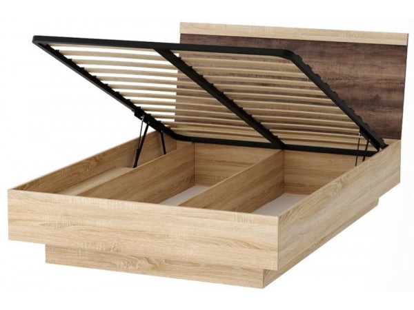 СОНАТА Кровать КРС-1600 с ПМ сонома/сакраменто