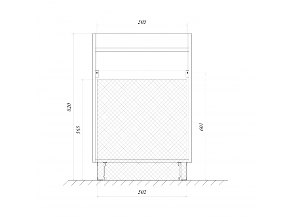 Тумба Кода 60Н 3в.я. Белый глянец, МДФ