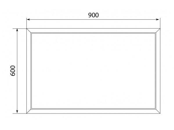Зеркало Romb 90 White