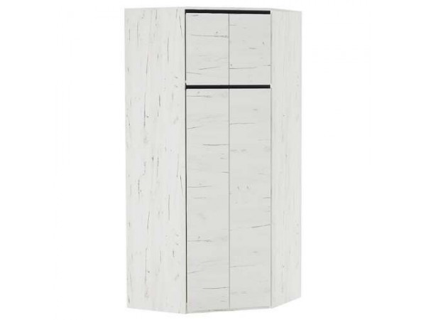 Шкаф угловой 4С "ГРЕТТА" Дуб Крафт белый - Антрацит