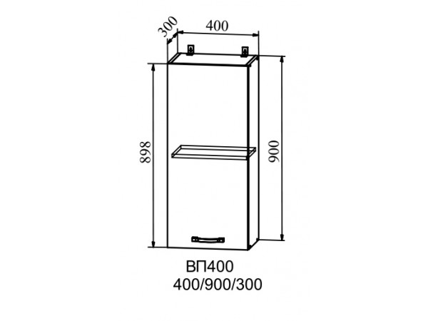 Корпус верхний высокий ВП 400