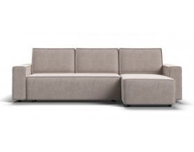 Норд угловой диван Велюр Монолит латте