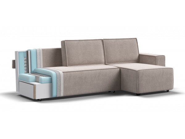 Угловой диван NORD 2.0 Велюр Monolit латте