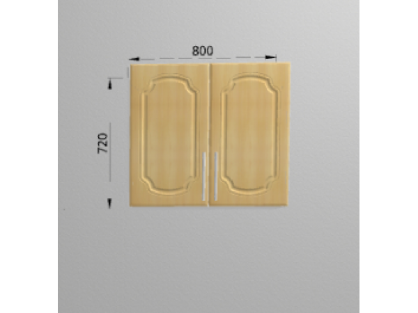 Фасад Настя(береза) Шкаф верхний ШВ 800