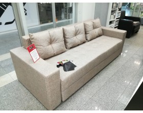 Диван Константин бежевая и черная экокожа