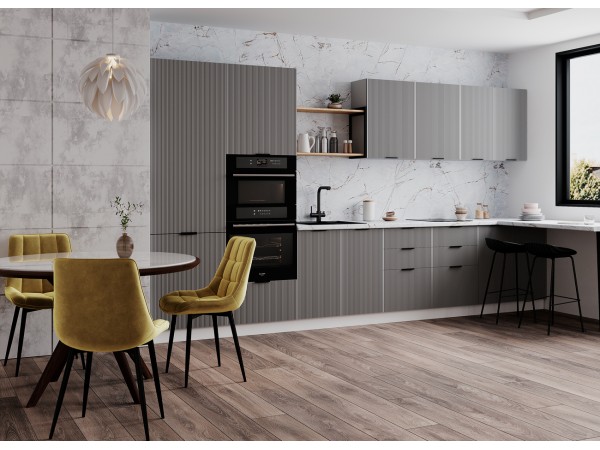 Кухня Вариант фасада Мелисса 4,0 м графит скин