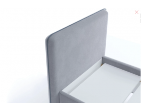 Ванесса кровать 0,8 светло-серый