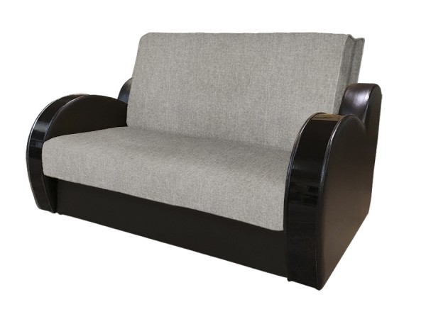 Диван Виктория 140 с декором 3 (рогожка беж/кожзам коричневый) Диван Виктория 140 с декором 3 (рогожка беж/кожзам коричневый)