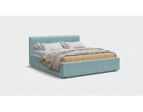 Кровать Белла велюр MONOLIT Aqua NEW + ПМ 160*200
