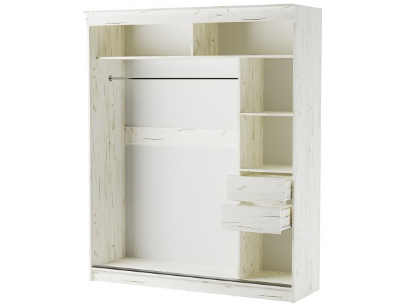 АЛЬЯНС шкаф-купе Орион 1,8 м крафт белый АЛЬЯНС шкаф-купе Орион 1,8 м крафт белый