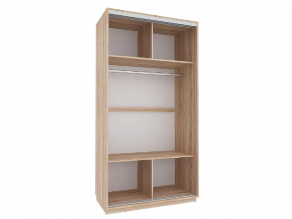 Бавария 451.01 Шкаф-купе 1112 2-х дверный Дуб сонома/Дуб сонома/Зеркало