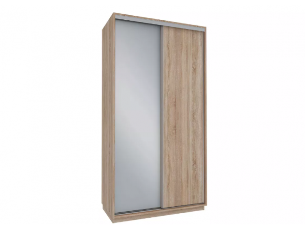 Бавария 451.01 Шкаф-купе 1112 2-х дверный Дуб сонома/Дуб сонома/Зеркало