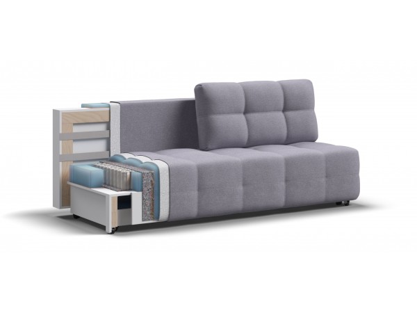 DANDY Mini SE диван рогожка Malmo платина DANDY Mini SE диван рогожка Malmo платина