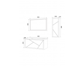 Пенал Seattle 30П 1д Wood L