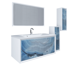 Пенал Seattle 30П 1д Blue marble L