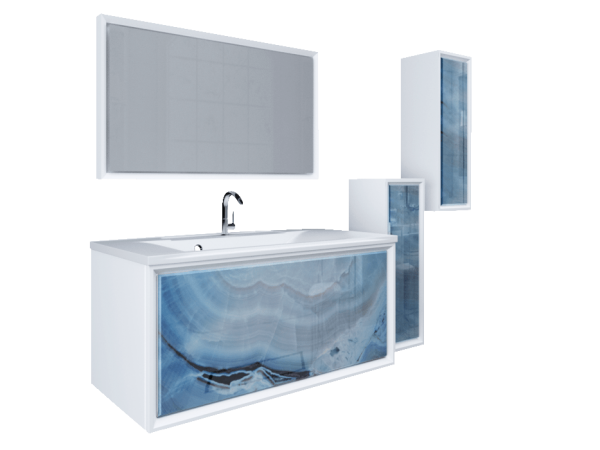 Пенал Seattle 30П 1д Blue marble L