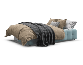 Босс Мини диван Велюр Монолит аква